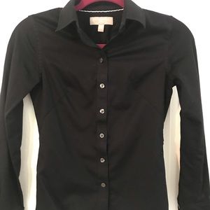 Banana Republic Tailored Non-Iron Shirt 00 petite